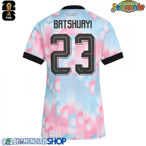 Maglie da calcio Belgio Michy Batshuayi #23 Seconda Maglia Femminile Mondiali 2026  Manica Corta